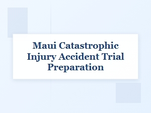 Strategies for Maui Catastrophic Injury Trial Preparation
